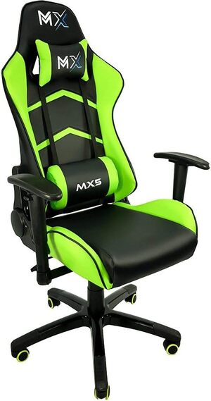 Cadeira Gamer MX5 Giratória, Mymax Preto e Verde