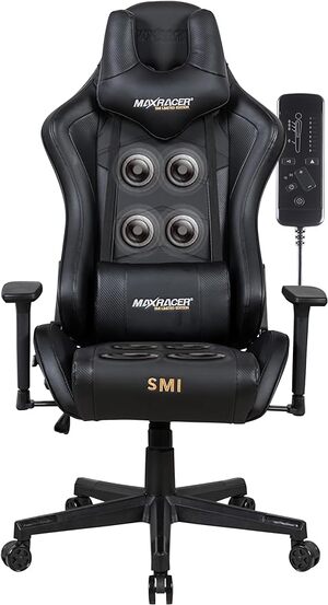Cadeira Gamer MaxRacer Tactical-SMI Preta SMI