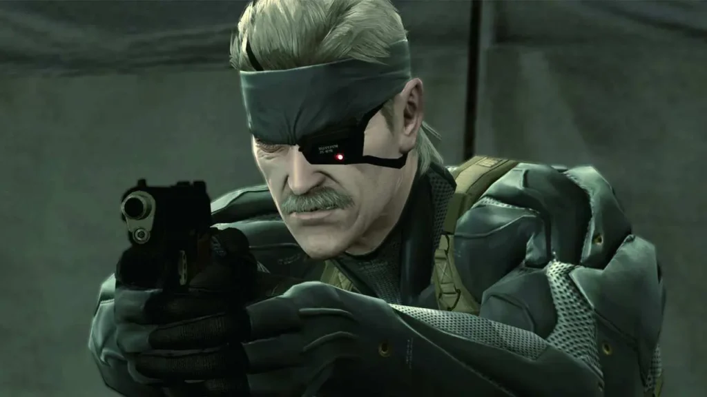 Naked Snake e Eva em motocicletas em Metal Gear Solid 3: Subsistence