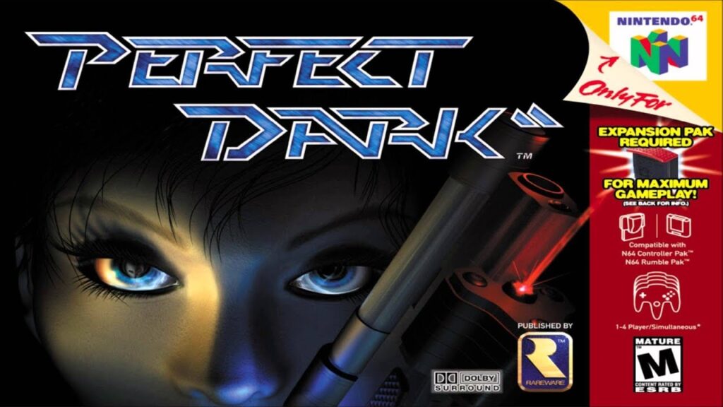 Capa do jogo Perfect Dark para Nintendo 64.