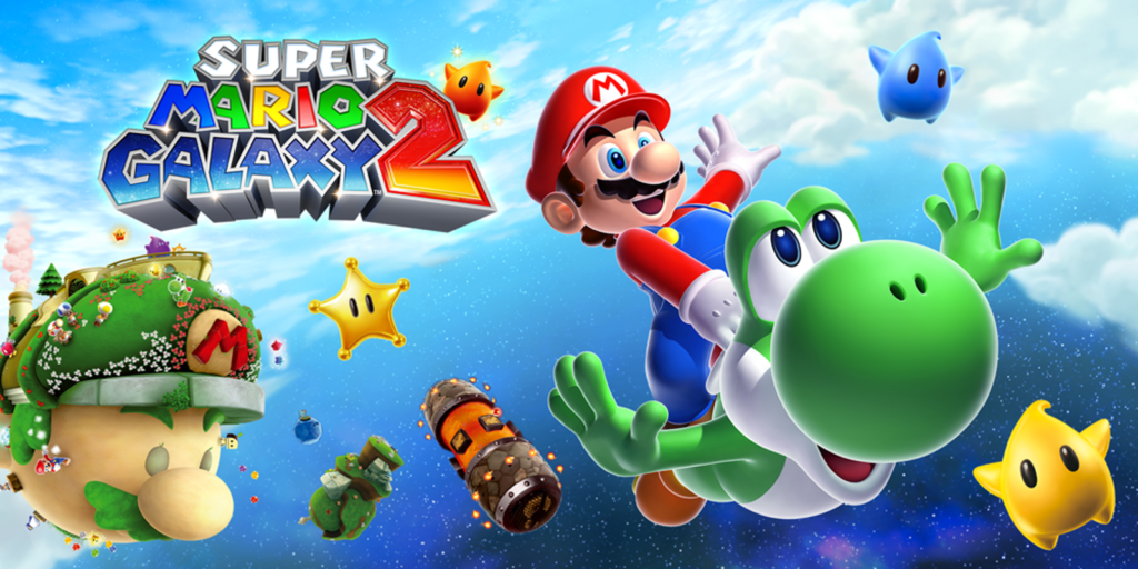 Capa do jogo Super Mario Galaxy 2 para Nintendo Wii.