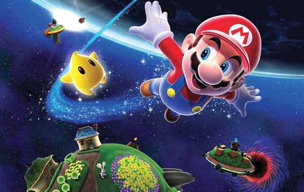  Capa do jogo Super Mario Galaxy para Nintendo Wii.