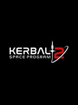 Logo do jogo "Kerbal Space Program 2" com fundo preto.