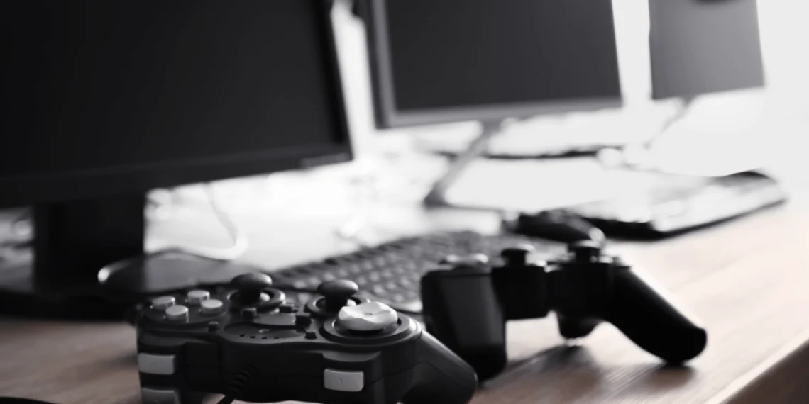 Os 8 melhores controles para PC em 2024 1 Foto dos melhores controles para PC em uma mesa de jogos, destacando opções clássicas e modernas para uma experiência de jogo aprimorada.