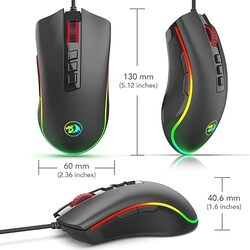 Mouse Gamer Redragon Cobra, Chroma RGB