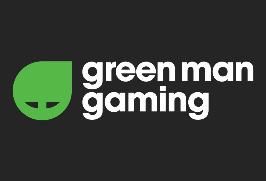  Logo da Green Man Gaming, uma loja digital de jogos com grandes descontos em lançamentos.