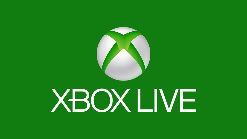 Logotipo do Xbox Live, destacando a plataforma digital da Microsoft para jogadores de Xbox.